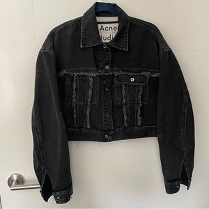 ACNE STUDIOS - Cropped Denim Jacket - 34